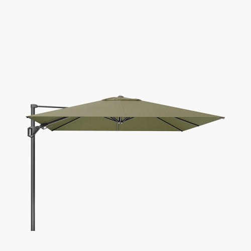 pacific lifestyle Challenger T2 3m Square Premium Lush Green Free Arm Parasol
