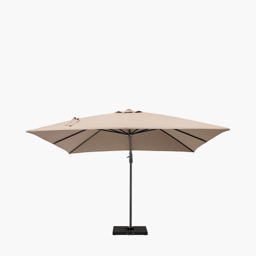 Pacific Lifestyle Challenger T2 3m Square Taupe Free Arm Parasol