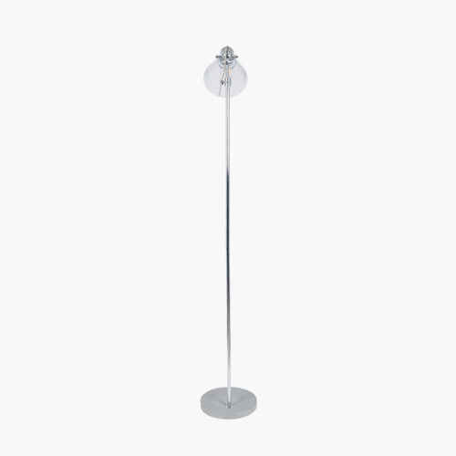 Pacific Lifestyle Chaplin Concrete And Brushed Chrome Floor Lamp
