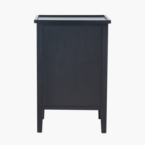 Pacific Lifestyle Chelmsford Satin Black Pine Wood 3 Drawer Unit
