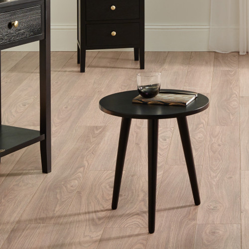 Pacific Lifestyle Chelmsford Satin Black Pine Wood Side Table