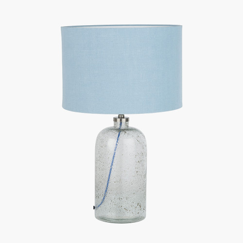 pacific lifestyle Chinon Glass Table Lamp Base and Shade Delft
