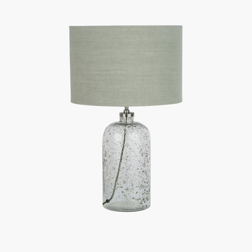 Pacific Lifestyle Chinon Glass Table Lamp Base And Shade Moss