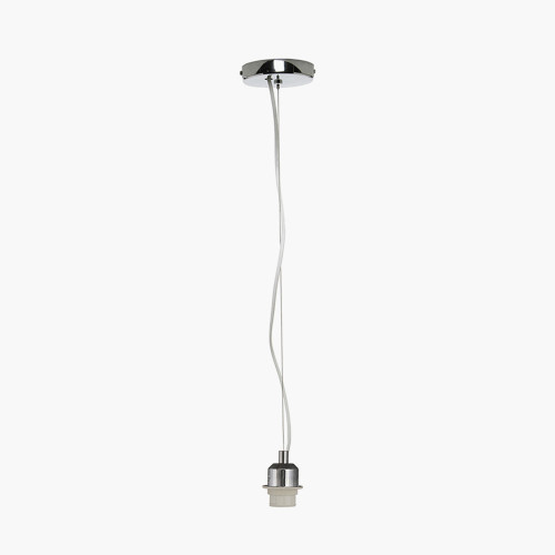 pacific lifestyle Chrome Contemporary Electrified E27 Ceiling Fitting
