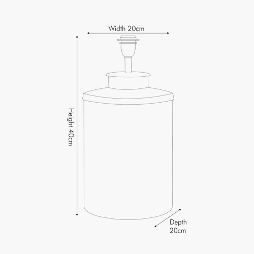 Pacific Lifestyle Chrysler Black Art Deco Hand Painted Table Lamp Base