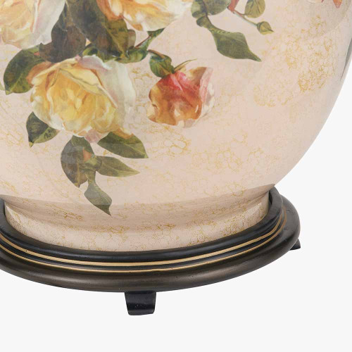 Pacific Lifestyle Classic Rose Large Glass Table Lamp Base