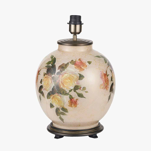 pacific lifestyle Classic Rose Large Glass Table Lamp Base