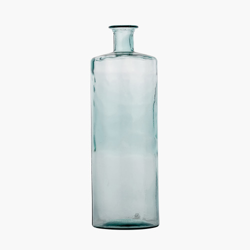 Pacific Lifestyle Clear Recycled Glass Tall Bottle Vase