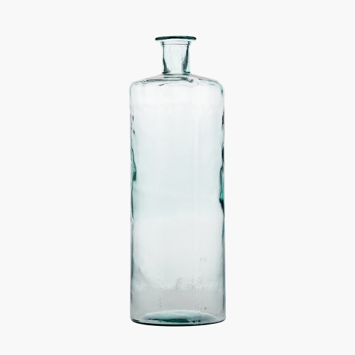 pacific lifestyle Clear Recycled Glass Tall Bottle Vase