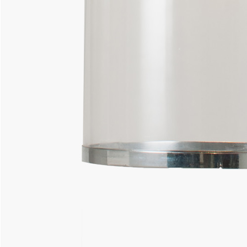 Pacific Lifestyle Cloche Clear Glass And Silver Pendant