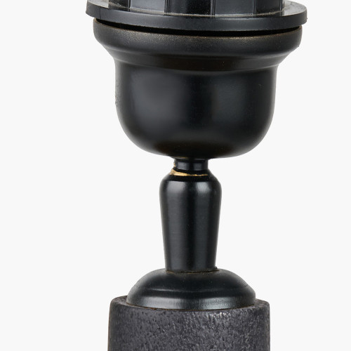 Pacific Lifestyle Corella Black Mango Wood Curved Table Lamp Base