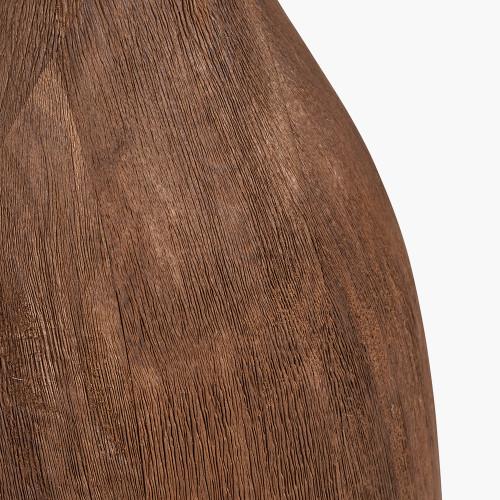 Pacific Lifestyle Corella Chocolate Brown Mango Wood Curved Table Lamp Base