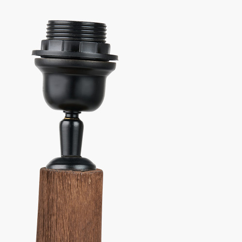 Pacific Lifestyle Corella Chocolate Brown Mango Wood Curved Table Lamp Base