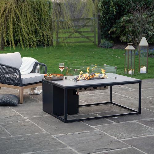 Pacific Lifestyle Cosiloft 120 Black And Grey Fire Pit Table