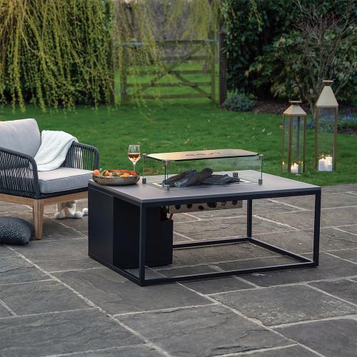 Pacific Lifestyle Cosiloft 120 Black And Grey Fire Pit Table