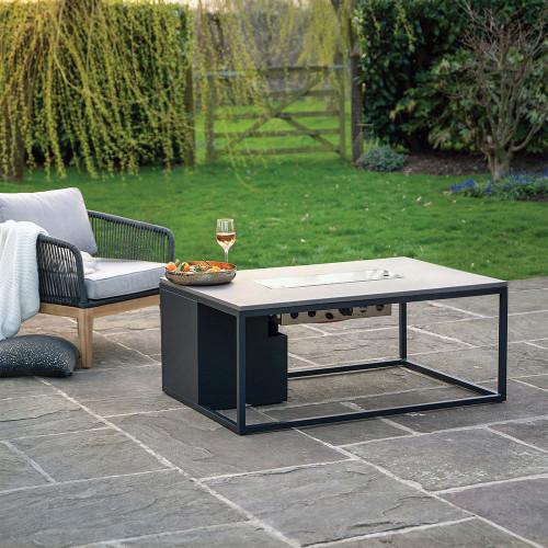 Pacific Lifestyle Cosiloft 120 Black And Grey Fire Pit Table