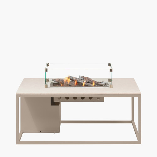 Pacific Lifestyle Cosiloft 120 Sandy Beige Fire Pit Table