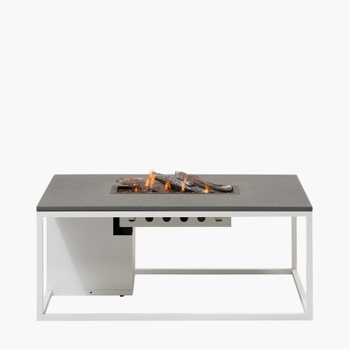 pacific lifestyle Cosiloft 120 White and Grey Fire Pit Table