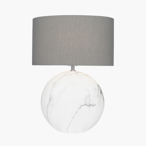 Pacific Lifestyle Crestola Marble Effect Ceramic Table Lamp