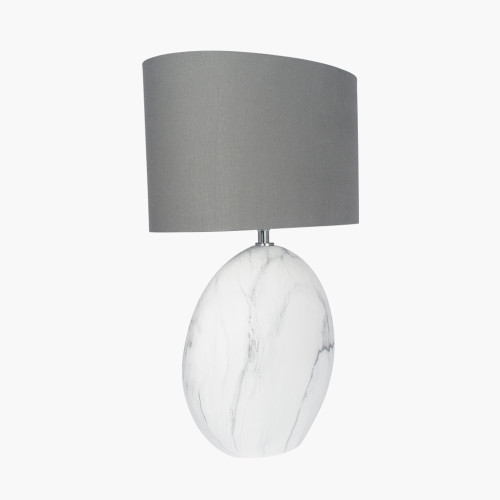 Pacific Lifestyle Crestola Marble Effect Ceramic Table Lamp