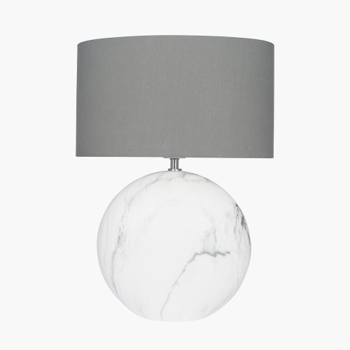 pacific lifestyle Crestola Marble Effect Ceramic Table Lamp