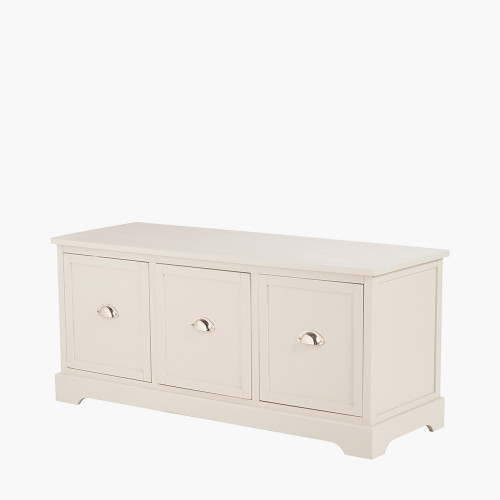 Pacific Lifestyle Croft Linen Pine Wood 3 Drawer Unit