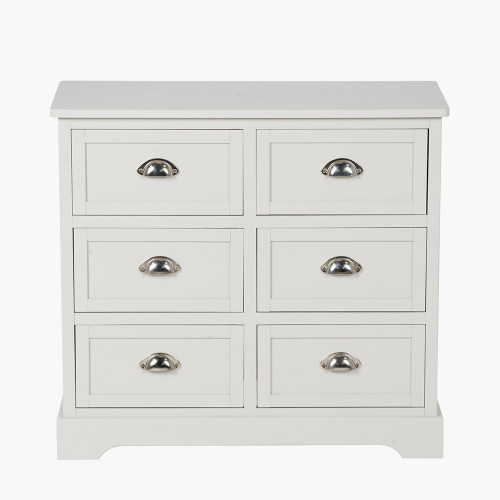 pacific lifestyle Croft Linen Pine Wood 6 Drawer Unit pacific lifestyle Croft Linen Pine Wood 6 Drawer Unit