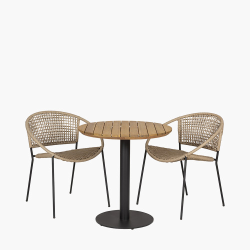 Pacific Lifestyle Dakota Natural Wheat Outdoor Bistro Set