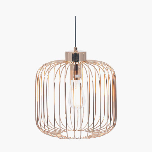 Pacific Lifestyle Dania French Gold Metal Wire Pendant