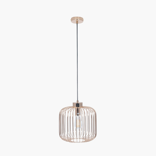 Pacific Lifestyle Dania French Gold Metal Wire Pendant