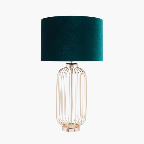 Pacific Lifestyle Dania French Gold Metal Wire Tall Table Lamp Base