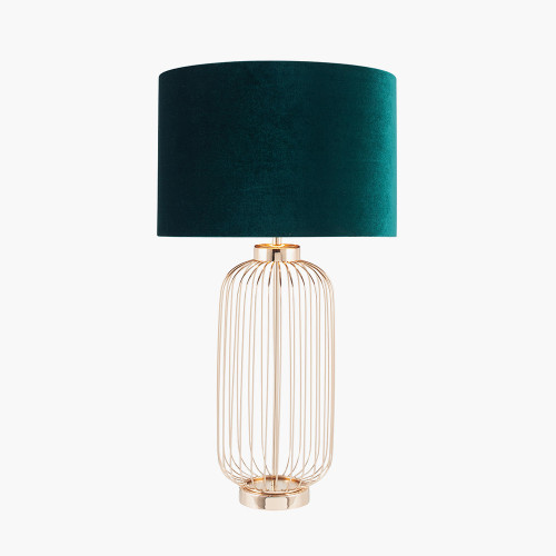 Pacific Lifestyle Dania French Gold Metal Wire Tall Table Lamp Base