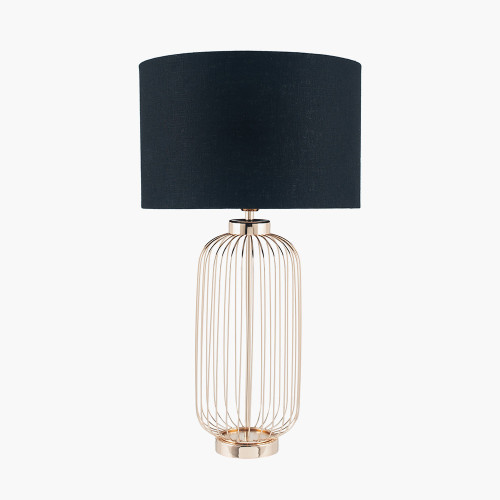 Pacific Lifestyle Dania French Gold Metal Wire Tall Table Lamp Base