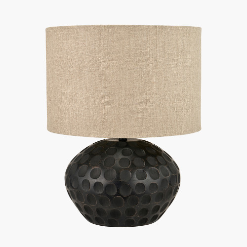 Pacific Lifestyle Dante Antique Black Mango Wood Table Lamp