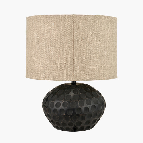 Pacific Lifestyle Dante Antique Black Mango Wood Table Lamp