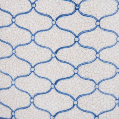 Pacific Lifestyle Demetri Grey And Blue Ceramic Lidded Ginger Jar