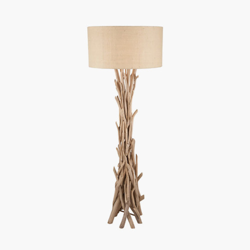 Pacific Lifestyle Derna Drift Wood & Natural Jute Floor Lamp