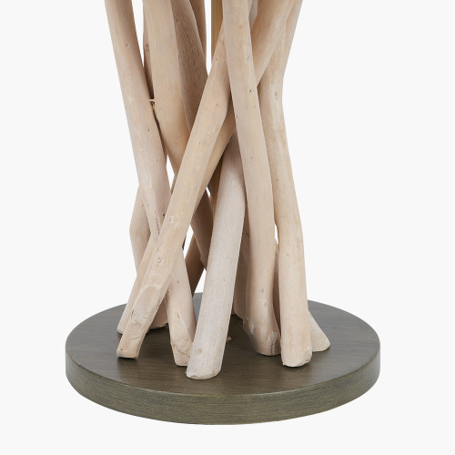Pacific Lifestyle Derna Drift Wood & Natural Jute Table Lamp
