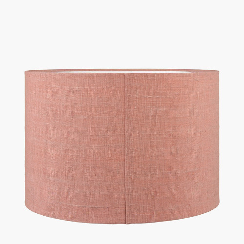 Pacific Lifestyle Edward 35cm Apricot Linen Cylinder Lampshade