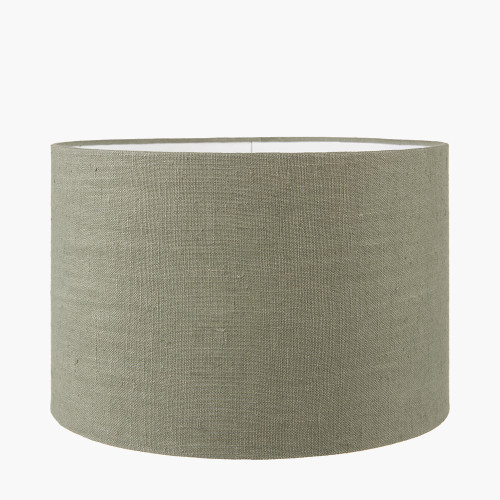 pacific lifestyle Edward 35cm Pistachio Green Linen Cylinder Lampshade