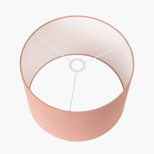 Pacific Lifestyle Edward 45cm Apricot Linen Cylinder Lampshade
