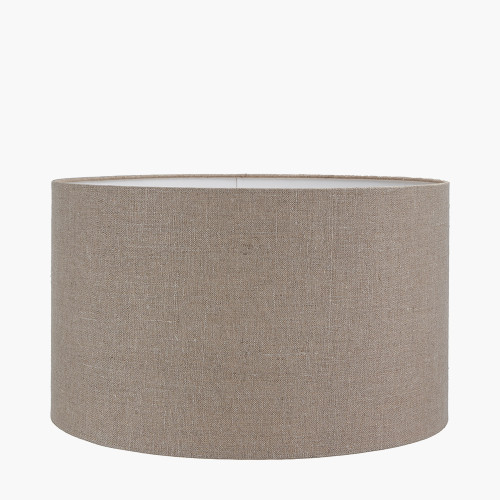 Pacific Lifestyle Edward 45cm Natural Linen Cylinder Lampshade