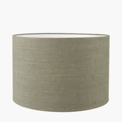 Pacific Lifestyle Edward 50cm Pistachio Green Linen Cylinder Lampshade