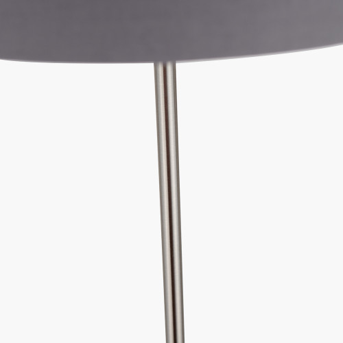 Pacific Lifestyle Elin Brushed Silver And Steel Grey Floor Lamp