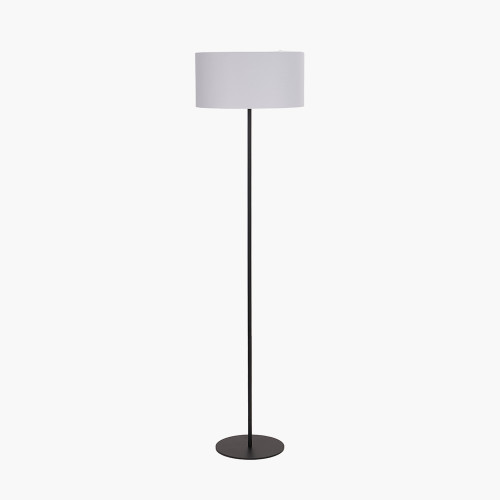 Pacific Lifestyle Elin Matt Black And Ivory Floor Lamp