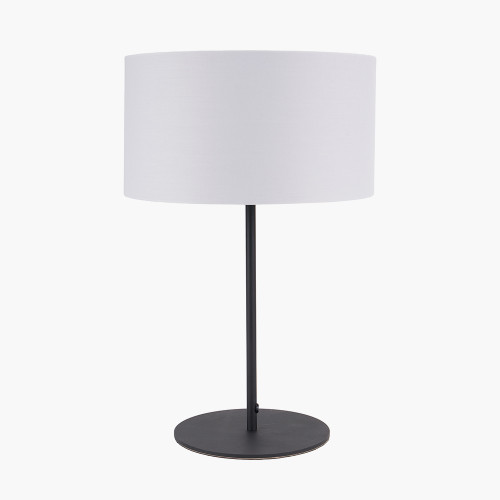 Pacific Lifestyle Elin Matt Black And Ivory Table Lamp