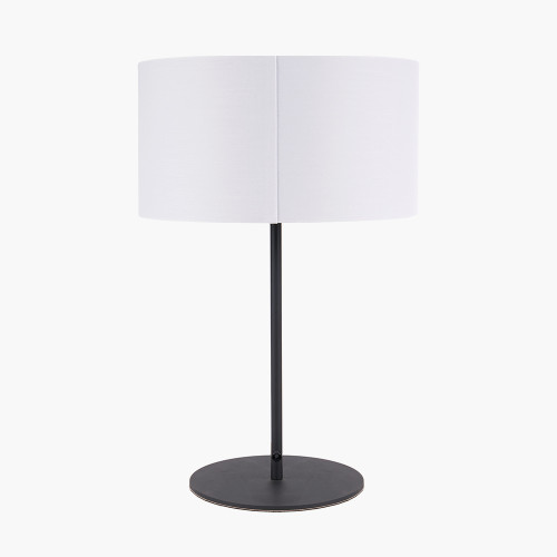 Pacific Lifestyle Elin Matt Black And Ivory Table Lamp