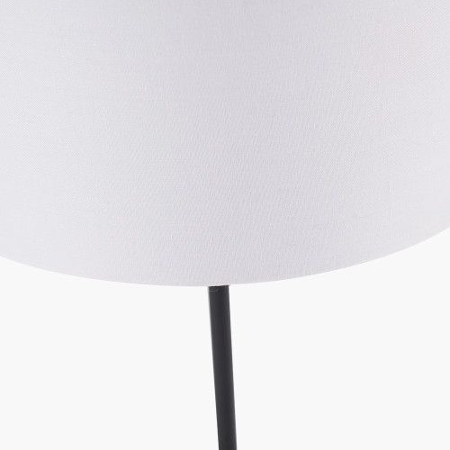 Pacific Lifestyle Elin Matt Black And Ivory Table Lamp