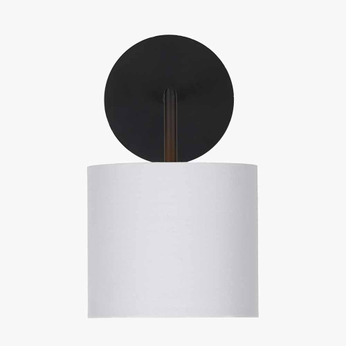 Pacific Lifestyle Elin Matt Black And Ivory Wall Light
