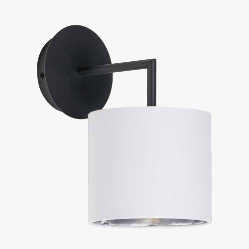 Pacific Lifestyle Elin Matt Black And Ivory Wall Light